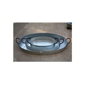 Plateau de service galvanisé de qualité exclusive ustensiles de cuisine faits à la main plateau de service alimentaire plat de service le plus vendu affichage élégant - Product Image 5