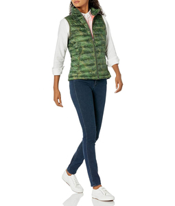 Gilet bouffant léger coupe ajustée pour femmes vêtements d'extérieur remplis de coton polyvalent facile à associer chaud et confortable - Product Image 5