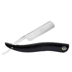 Rasoir droit vintage fait à la main en acier inoxydable jetable coupe-gorge bord Bikini aisselles rasage rasoir brosse hommes manche en plastique - Product Image 4