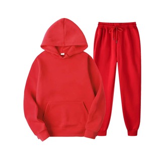 2024 Latest Design Solid Color <b>Men</b> Blank Plus Sizes Hoodies <b>Pullover</b> <b>Men</b> Sports Design Own logo Casual Hoodies with Pant Set - Product Image 4