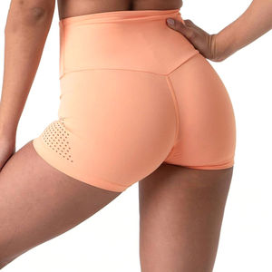 Venta al por mayor Mujeres Fitness Yoga Shorts Seamless Short Gym Pants Transpirable Workout Leggings High Waist Sports Short - Product Image 3