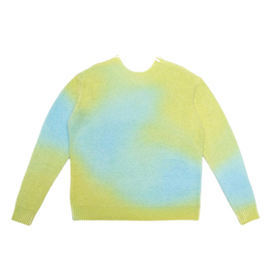 Suéter de Punto Jacquard con Estampado de Lana y Logotipo de Diseño Personalizado, Cuello Redondo, Prenda de Punto de Invierno, Jersey de Mohair para Hombre - Product Image 4