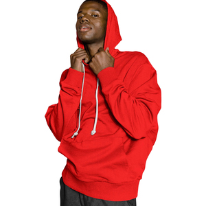 Premium Comfort Fleece Pullover Sudadera con capucha con cuerda blanca Sudaderas con capucha de bolsillo de canguro para hombres de moda - Product Image 1