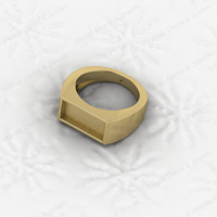 Massiver 14k Gold Roségold Plattierter Fassungsring für Damen – Ehering, Jubiläumsring, Ewigkeitsring, Siegelring, Party-Schmuck, Erinnerungsstück, verschiedene Größen
