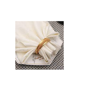 Glod anneau de serviette en laiton de luxe, vente en gros, décoration de mariage, anneaux porte-serviette et utilisation manuelle polie - Product Image 1