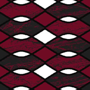 Alfombra Turca de Poliéster Afelpado Adiva, Tejida a Máquina con Diseño Jacquard, de Pelo Alto, Reversible, Acolchada y Lavable con Base de Yute - Product Image 1