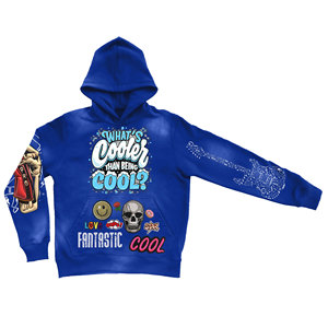 Sudaderas con capucha de estilo vintage desgastado y lavado, con cremallera, de corte holgado para hombre, de tejido grueso 100% algodón mezclado con forro polar. - Product Image 1