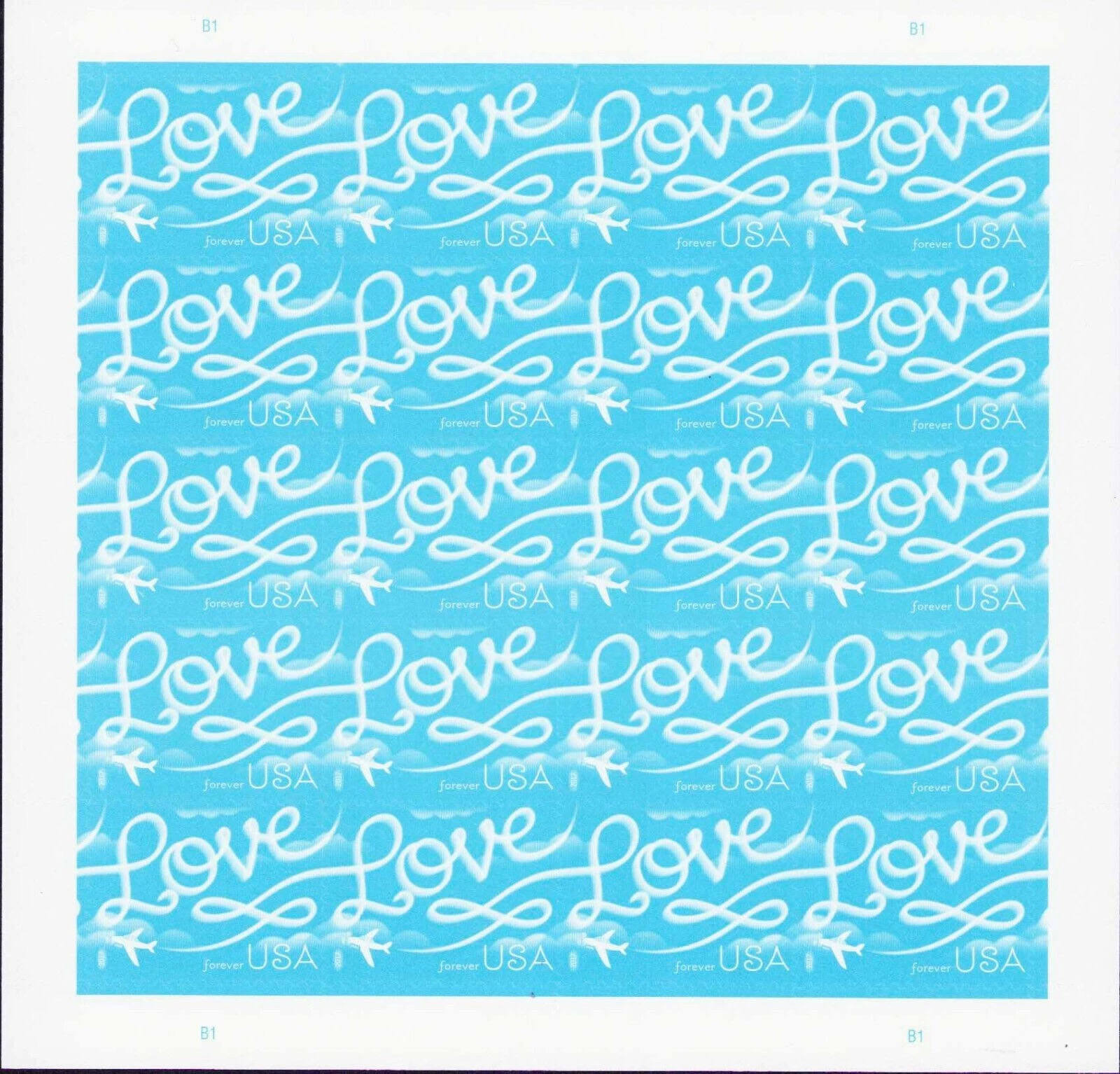 2017 Écriture aérienne d'amour 500374-Y3-233-17LOVE