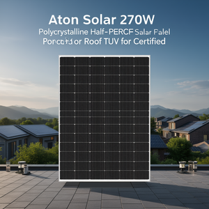 Panel Solar Policristalino de 270W de Aton Solar, con Tecnología PERC de Media Celda, Certificado TUV para Techos - Product Image 3