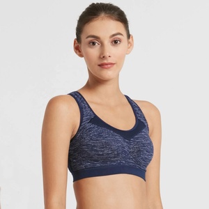 Soutien-gorge de sport personnalisé pour femmes grande taille Meilleure qualité Léger Sexy Respirant Spandex Nylon Couleur unie pour vêtements de sport - Product Image 2