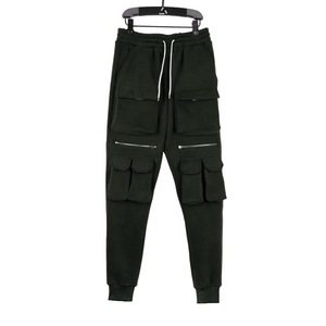 Vente en gros de logo personnalisé et impression pour hommes Automne 100% coton respirant vêtements de cérémonie pantalons de survêtement avec poches pantalons de jogging pantalons - Product Image 6