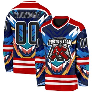 Jersey de Hockey sobre Hielo Personalizado con Nombre de Equipo, Números y Nombre de Jugador, 100% Poliéster, Impresión por Transferencia de Calor, Secado Rápido - Product Image 2