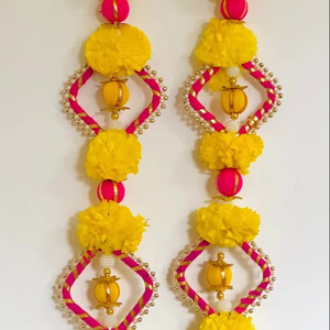 Guirnalda de cuerda de caléndula pesada para Pomo de puerta de boda, decoración de flores colgantes para templo, Festival, fiesta, telón de fondo - Product Image 1