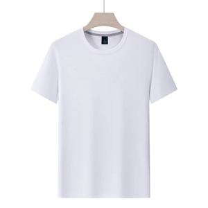 เสื้อยืดกีฬาผ้าสแปนเด็กซ์ผสมโพลีเอสเตอร์สำหรับชายและหญิงเสื้อยืดธรรมดาแห้งเร็วสำหรับพิมพ์โลโก้ขายส่งจากเสื้อยืดผู้ชาย - Product Image 4