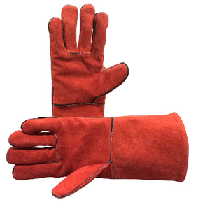 Guantes de soldadura de cuero Kevlar de alta calidad, tamaño grande, Protección máxima para entornos cálidos, guantes de seguridad - Product Image 4