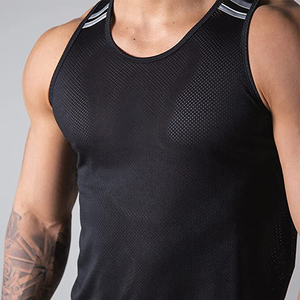 Débardeur Homme OEM Uni en Tissu Extensible Doux – Vêtement Décontracté de Fitness, Gilet de Sport Performant Anti-Humidité, Haut d'Entraînement Sans Manches - Product Image 4