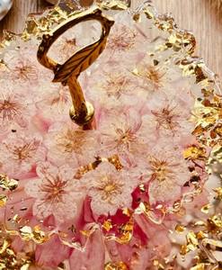 แท่นวางเค้กศิลปะทำจากเรซินอีพ็อกซี่ทำมือต้องการสูงตกแต่งโต๊ะกลางของคุณและอุปกรณ์เค้กโต๊ะรับประทานอาหารที่จำเป็น - Product Image 3