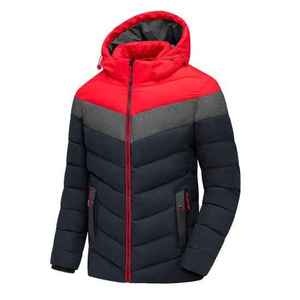 Chaqueta de Invierno Acolchada de Moda, Impermeable, con Cierre de Cremallera, Diseño Superior, con Capucha, Transpirable, Talla Grande para Hombre - Product Image 6