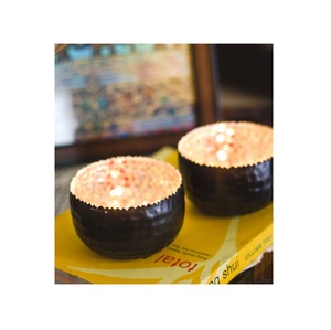 Support de lumière en T en verre mosaïque décoratif de vacances combinaison de couleurs parfaite pour la décoration de la maison et la décoration de fête de mariage - Product Image 6