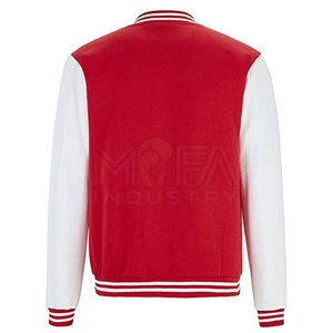Personalizado bordado 100% algodón hombres Letterman chaqueta Stand Collar invierno temporada OEM suministro de fábrica - Product Image 3