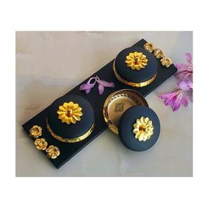 Pot de noix de fruits secs en métal élégant pour la décoration de la maison et de l'hôtel Cadeaux d'affaires de qualité et décoration Diwali Nouveau style - Product Image 5