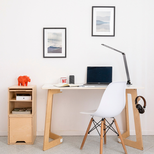 Scrivania Professionale Moderna Italiana in Tessuto Ecologico, Compensato di Betulla e Pioppo, Modulare e Convertibile per Uso in Ufficio e Casa - Product Image 5