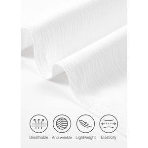 Pantalones Casuales de Algodón 100% para Hombre 2025, con Cordón, Cintura Elástica, Ligeros, para Playa, Verano, Antiarrugas, con Bolsillos - Product Image 3