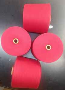 Ne 20/1 algodón peinado 52% poliéster 48% hilo teñido hilo mezclado de poliéster para tejer en conos - Product Image 4