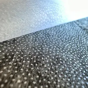 Double Dot Coating Fusing Adhesive Inter facing Fabric Vlies Inter lining Weiß und Schwarz