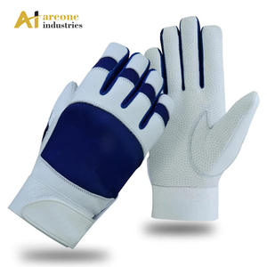 Vente en gros de gants de frappeur de baseball professionnels unisexes Logo de couleur personnalisable en cuir de chèvre souple respirant léger - Product Image 2