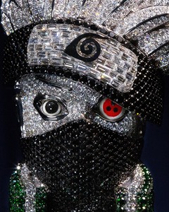 Colgante de diamante personalizado para hombres máscara facial 3D Iced Hip Hop joyería de fiesta VVS cadenas de moissanita chapado en oro rosa acabado de ley - Product Image 4