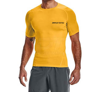 Meilleure vente T-shirts de fitness respirants pour hommes en stock T-shirts de fitness pour hommes à bas prix à vendre - Product Image 5