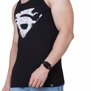 Camiseta sin mangas de gimnasio para hombre, OEM, transpirable, de secado rápido, de talla grande, atlética, entrenamiento, deporte, Fitness, logotipo personalizado, Camiseta de algodón - Product Image 2