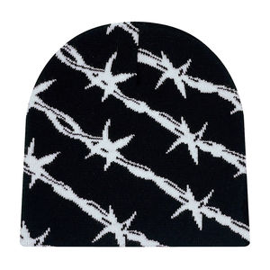 Gorro de Jacquard de alta calidad personalizado para hombre y mujer, gorro de punto para exteriores, invierno al por mayor - Product Image 3