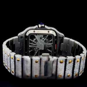 Reloj de Lujo con Diamantes Moissanite, Estilo Hip Hop, Reloj de Alta Gama con Brillantes, Accesorio de Moda para Hombre y Mujer - Product Image 3