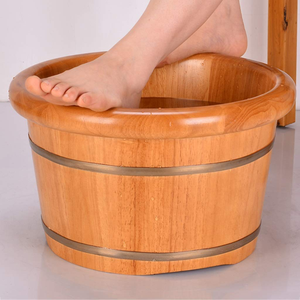 Seau de spa pour les pieds en bois, bol de soin de la peau en bois naturel, vente chaude, baignoire pour les pieds pour la relaxation musculaire, baignoire de spa - Product Image 5