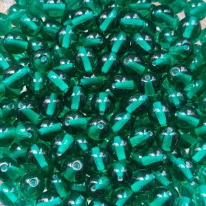 Cuentas de cristal checo transparente verde oscuro al por mayor a granel para fabricación de joyería DIY y manualidades cuentas de iluminación de cristal de Murano - Product Image 3
