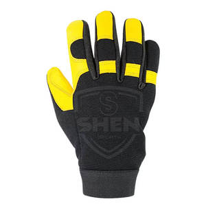 ถุงมือช่างหนังน้ำหนักเบาระบายอากาศและสำหรับชุดทำงานกลางแจ้งสีตามสั่ง - Product Image 2