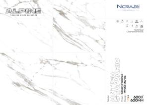 Antica Statuario 600x600mm Carrelage de sol en porcelaine polie Villa Marble Stone Brillant en Grade AAA par Ncraze pour la maison et la villa - Product Image 2