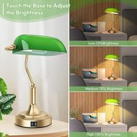 Lampe de Chevet Rétro Nostalgique Verte, Style Banquier Classique Français, Vente en Gros Usine