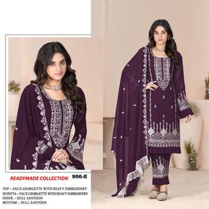 Elegante traje pakistaní moderno con bordado pesado y trabajo de lentejuelas perfecto para bodas fiestas ocasiones festivas tradicionales - Product Image 3