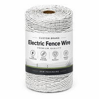 Fil conducteur en acier inoxydable 3x0,20 mm pour clôture de ferme (chevaux, bovins, moutons) – Fournisseur de marque privée Polywire
