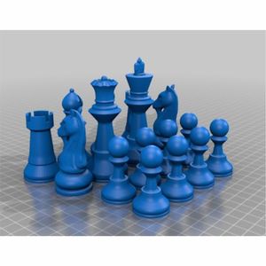 Pièces d'échecs en bois massif de style minimaliste nordique, artisanat en bois géométrique abstrait moderne du milieu du siècle, pièces d'échecs en bois pour les tournois - Product Image 4