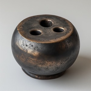 Juego de quemador de incienso de latón de estilo moderno con líneas elegantes y superficie pulida mínima, duradero y portátil para interiores Premium - Product Image 2