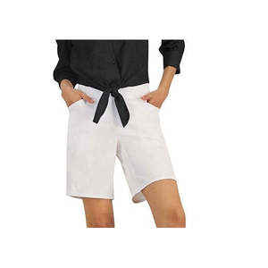 INC International Concepts Top da donna di grandi dimensioni in tessuto nero con bottoni e orlo annodato - Product Image 3