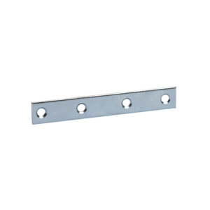 Piastra dritta in acciaio zincato 100 pz 4 fori mm.120 - Product Image 1