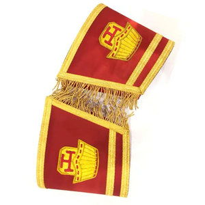 Manchette maçonnique personnalisée en matériau durable avec un design épuré pour les événements formels et les tenues habillées – Manchette maçonnique élégante - Product Image 6