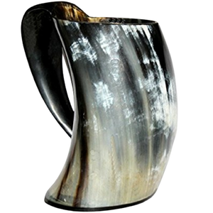 Venta al por mayor hecho a mano vikingo cuerno Copa taza para beber artesanías naturales producto de la India para cerveza - Product Image 6