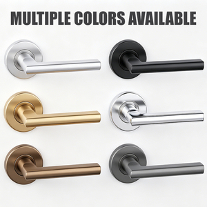 TIANYI Custom High Quality 3 Point Deadbolt Handle Us Design Heavy Duty Gold Privacy Passage Knurled Door Handle <b>Lock</b> - Product Image 3