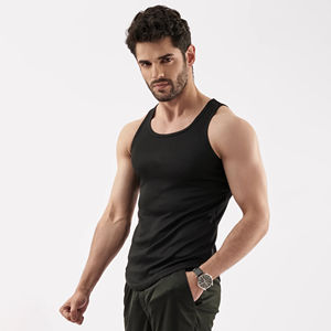 Débardeur de sport d'été 2026 pour hommes, logo personnalisé, polyester respirant, décontracté, musculaire, service OEM, débardeur sans manches pour l'entraînement - Product Image 2